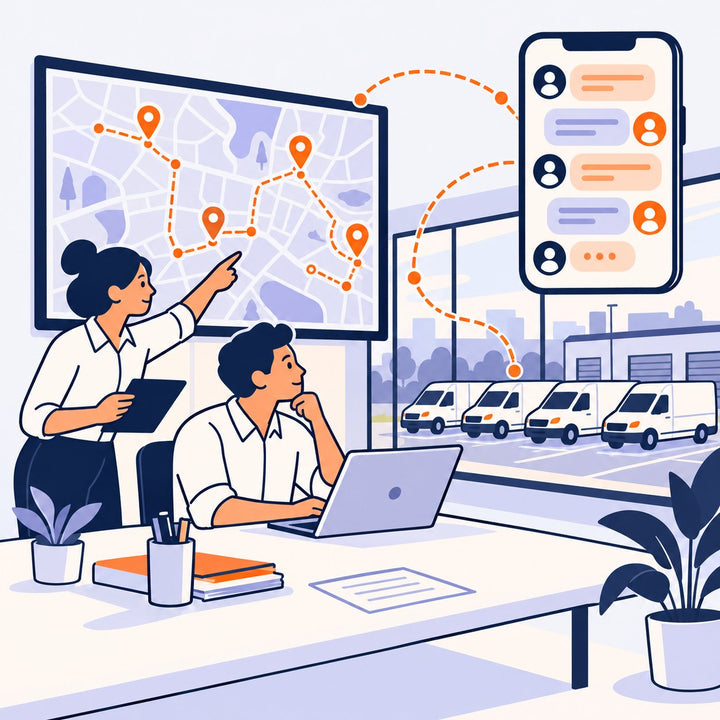 Todo el equipo pregunta a Rumbo y sigue la flota en el mapa